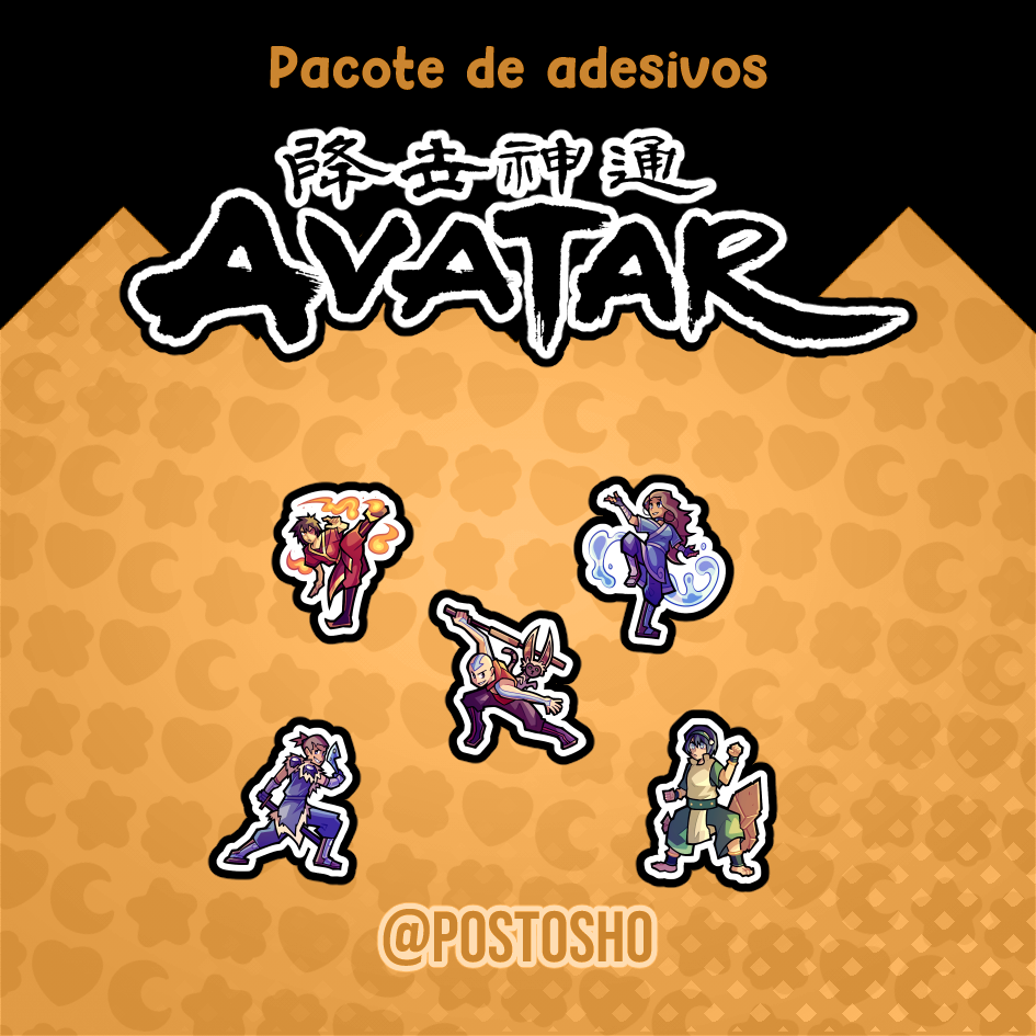 Pacote de Adesivos: Avatar - Imagem 1