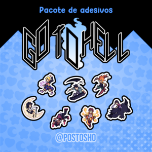 Pacote de Adesivos: Go to Hell