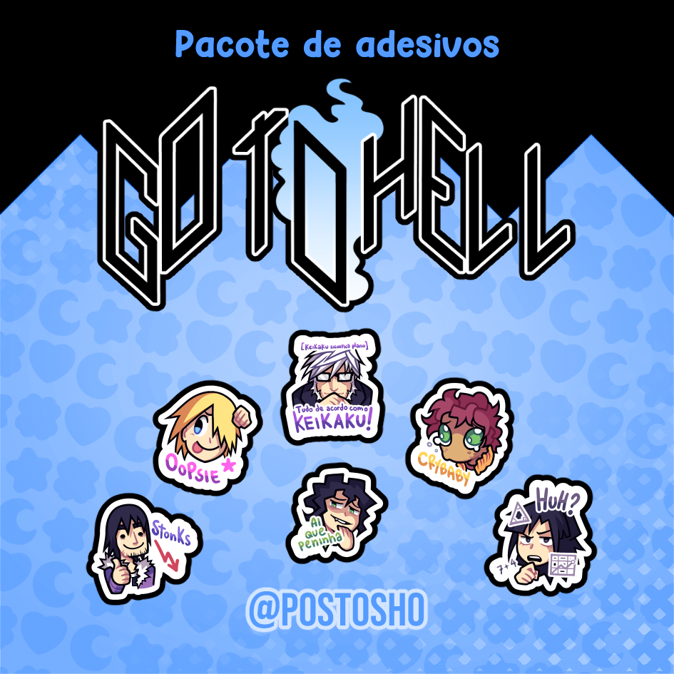 Pacote de Adesivos: Go to Hell - Imagem 2