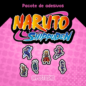 Pacote de Adesivos: Naruto