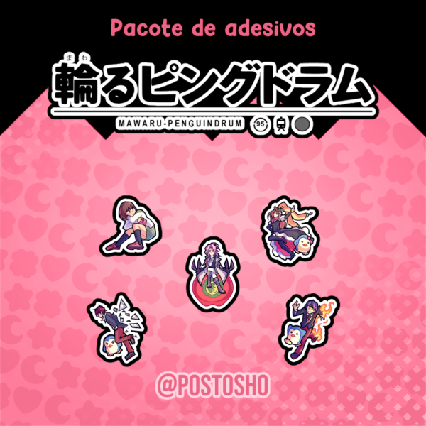 Pacote de Adesivos: Penguindrum